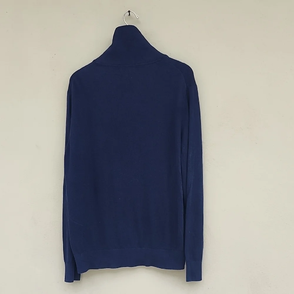 Banana Republic Luxe 3% Cashmere 55% Cotton Navy Sweater